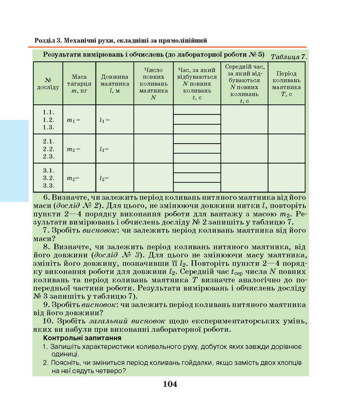 Підручник Фізика 7 клас Шут 2015