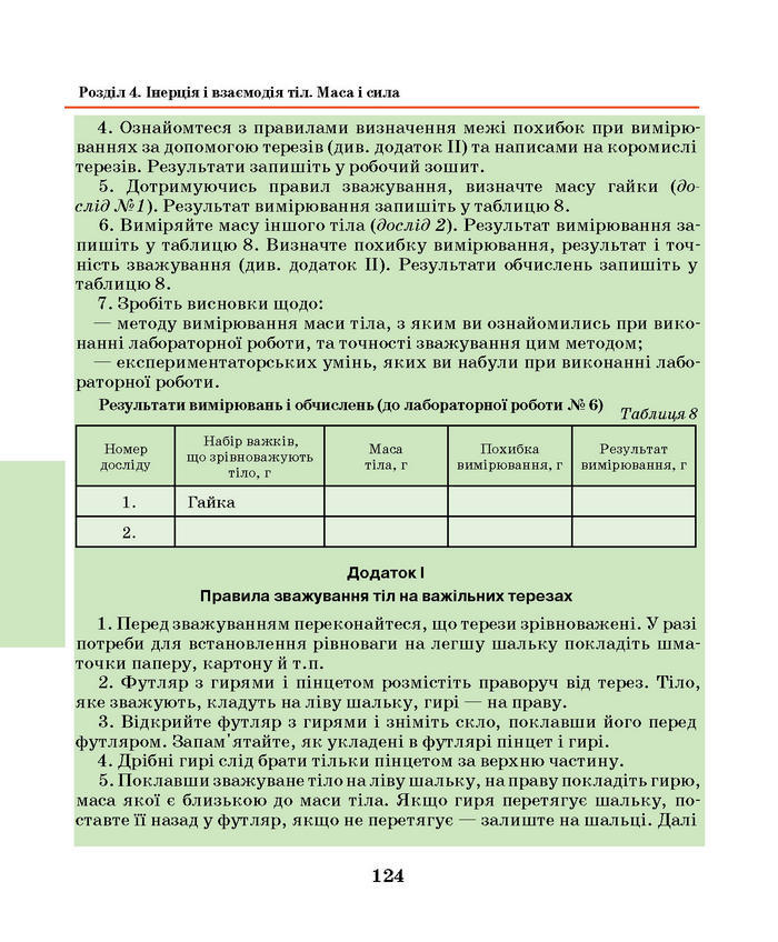 Підручник Фізика 7 клас Шут 2015