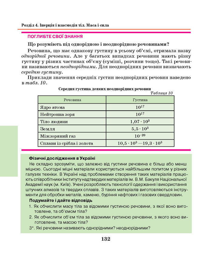 Підручник Фізика 7 клас Шут 2015