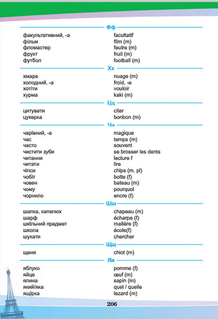 Підручник Французька мова 7 клас Чумак 2015
