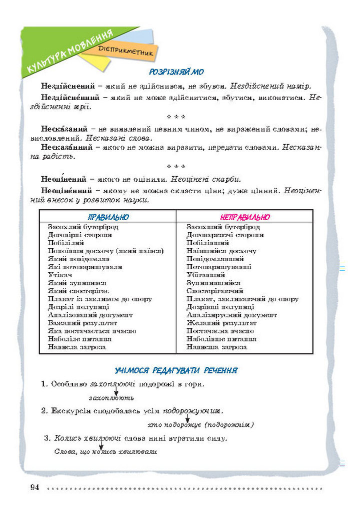 Українська мова 7 клас Заболотний 2015 (Укр.)