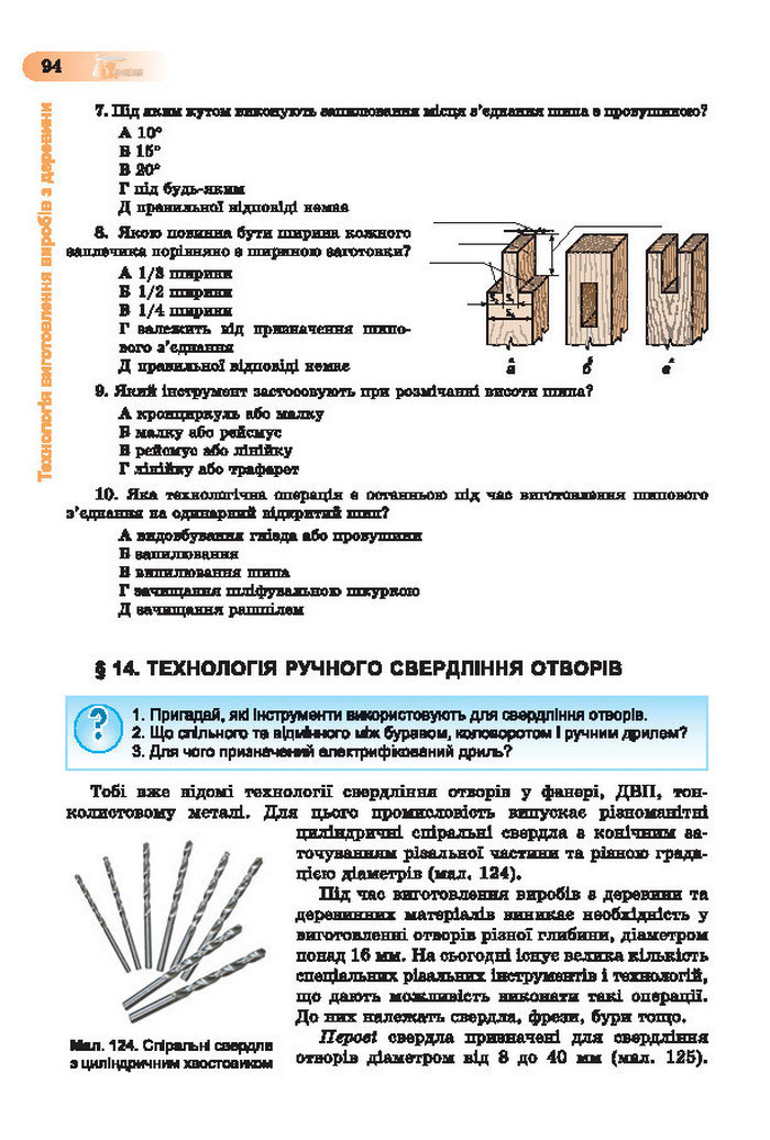 Підручник Трудове навчання (хлопці) 7 клас Терещук