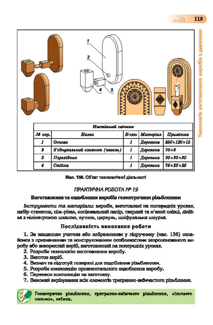 Підручник Трудове навчання (хлопці) 7 клас Терещук