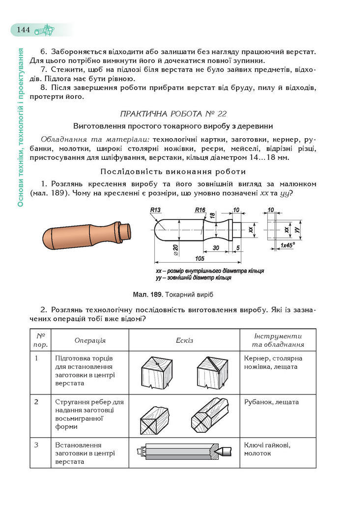 Підручник Трудове навчання (хлопці) 7 клас Терещук