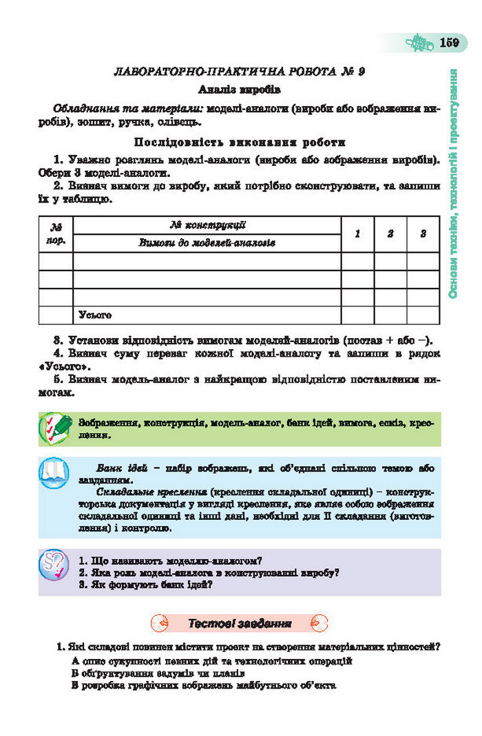 Підручник Трудове навчання (хлопці) 7 клас Терещук