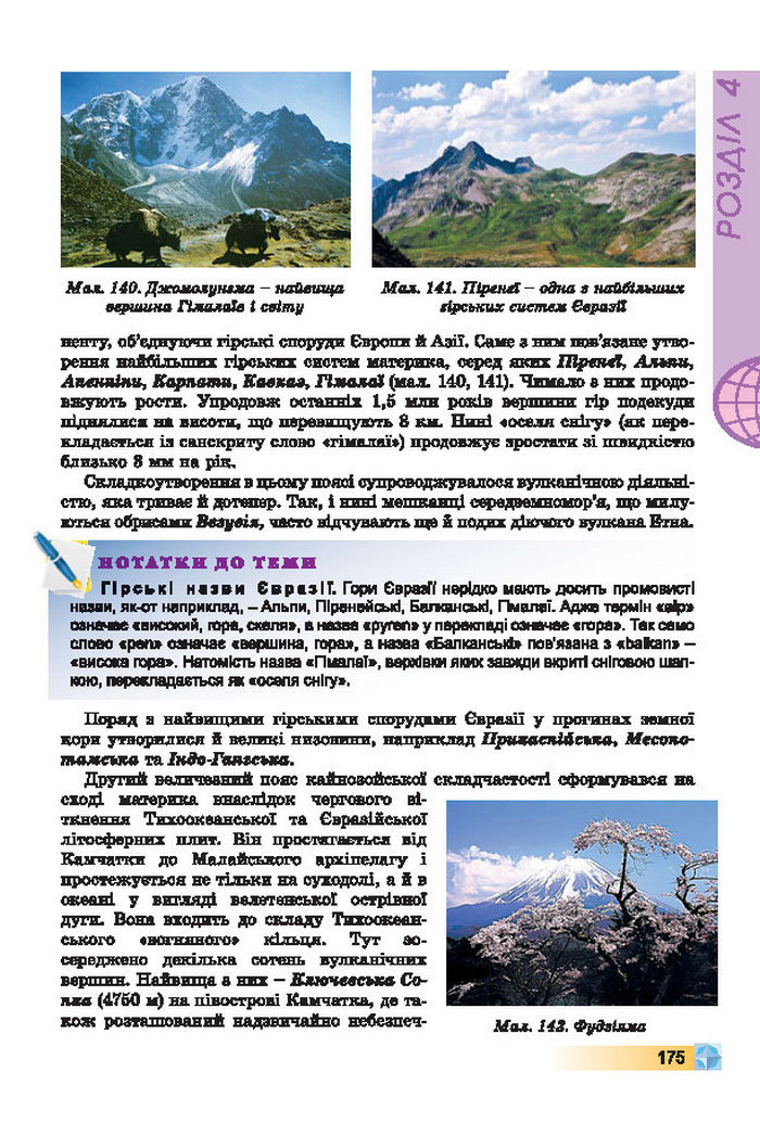 Підручники Географія 7 клас Пестушко 2015