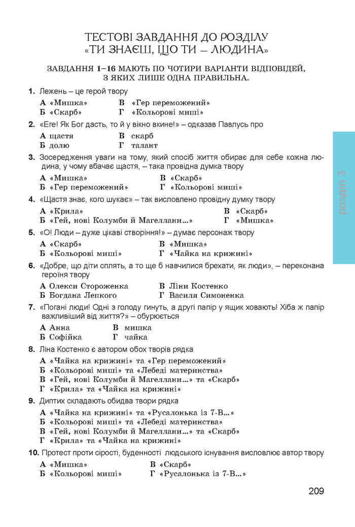 Українська література 7 клас Міщенко 2015