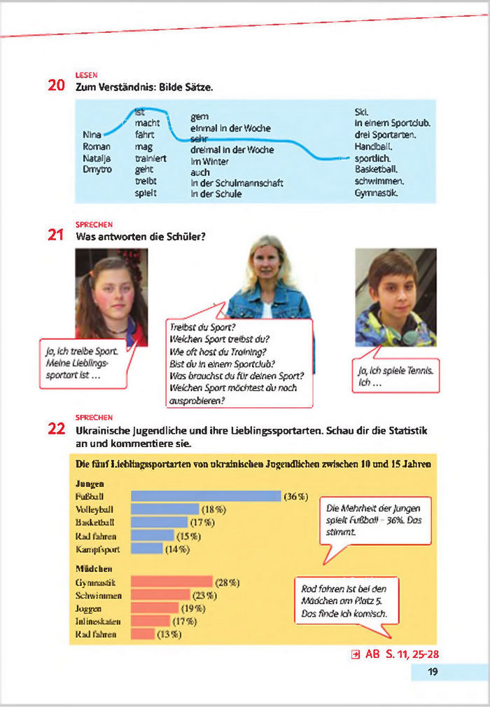 Підручник Німецька мова 7 клас Басай 2015