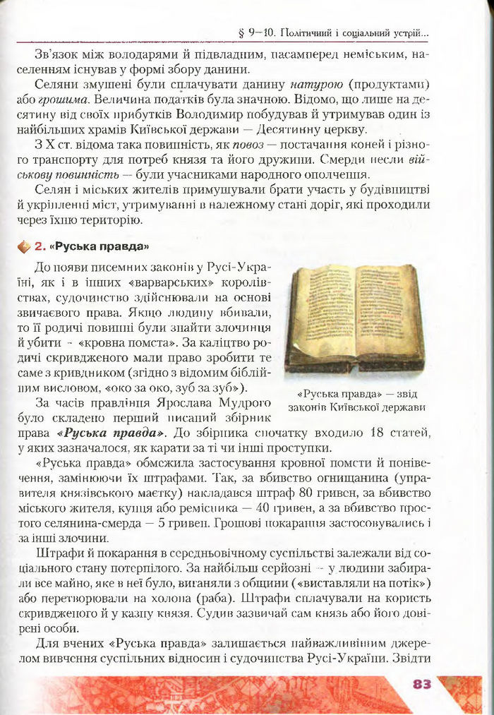 Підручник Історія України 7 клас Свідерський 2015