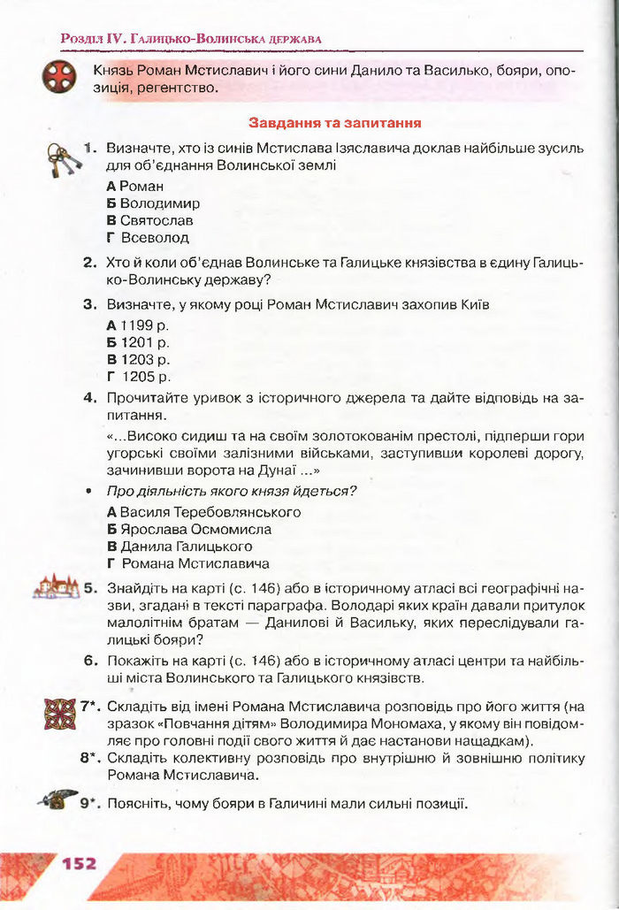 Підручник Історія України 7 клас Свідерський 2015