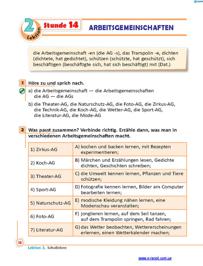Підручник Німецька мова 7 клас Сотникова (7 рік)