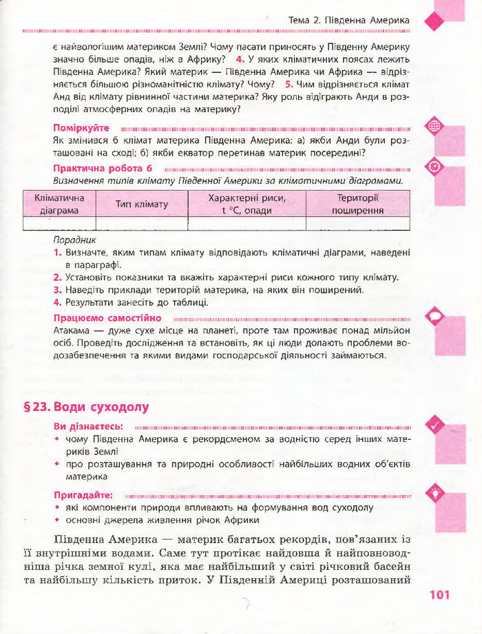 Підручник Географія 7 клас Довгань, Стадник (Укр.)