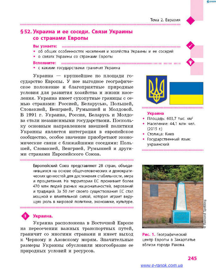 География 7 класс Довгань (Рус.)