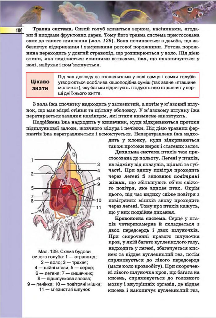 Підручник Біологія 7 клас Костіков 2015