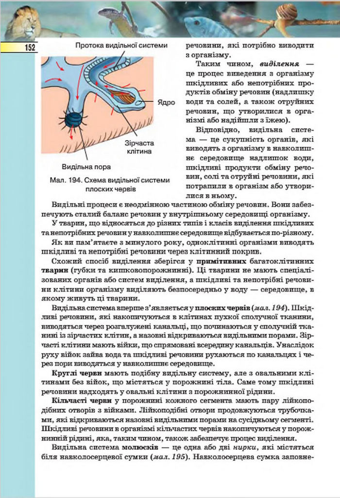 Підручник Біологія 7 клас Костіков 2015