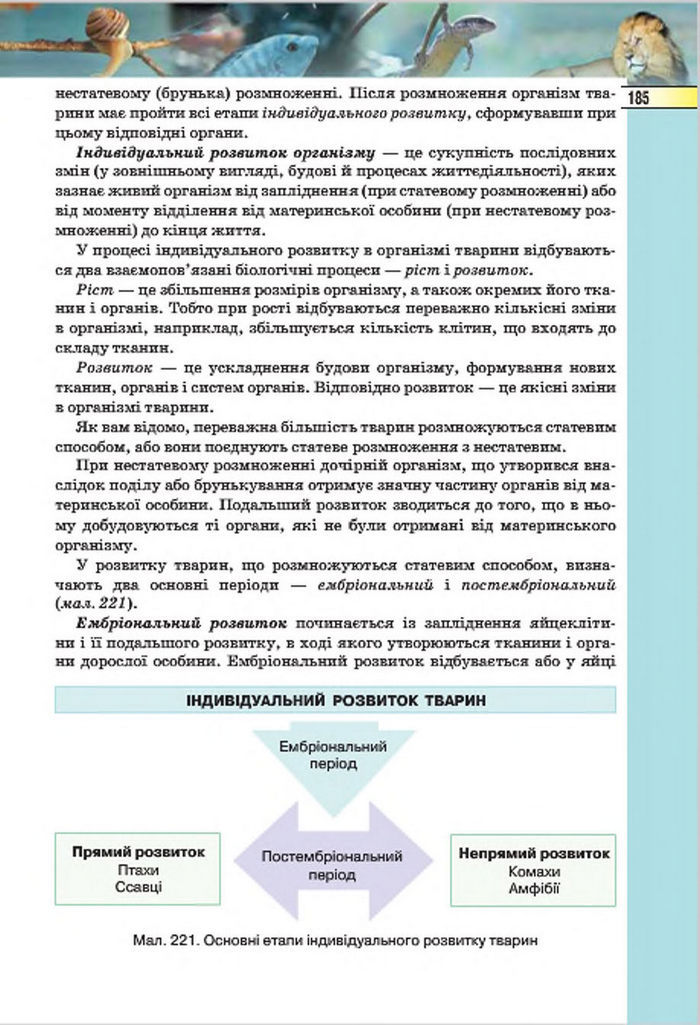 Підручник Біологія 7 клас Костіков 2015