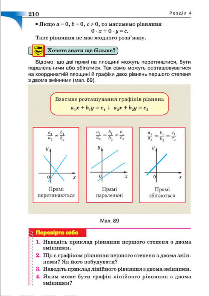 Підручник Алгебра 7 клас Бевз 2015