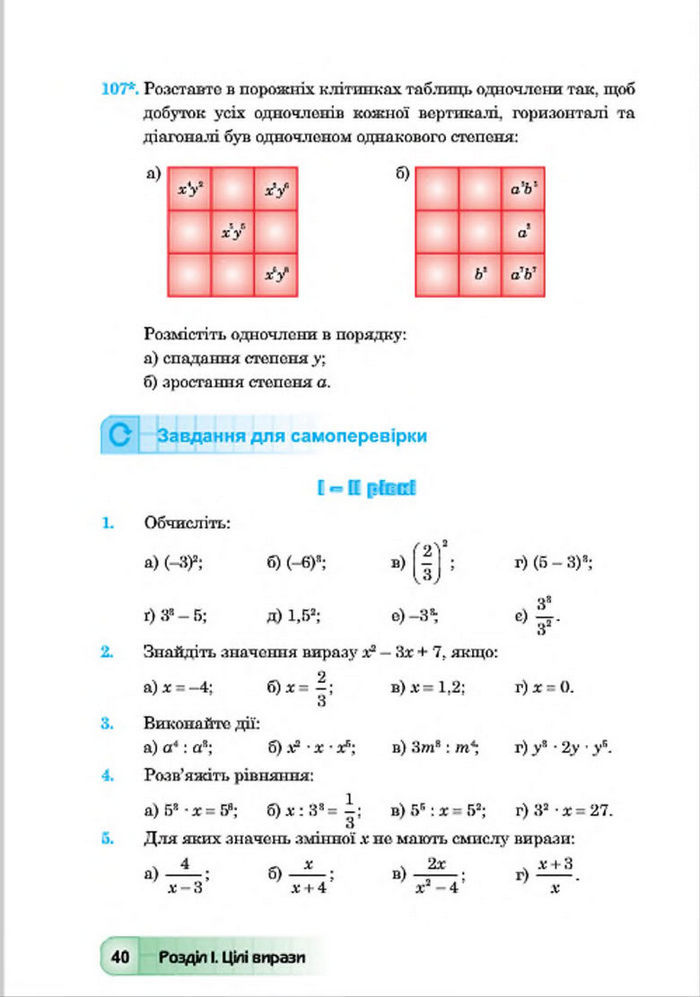 Підручник Алгебра 7 клас Мальований 2015