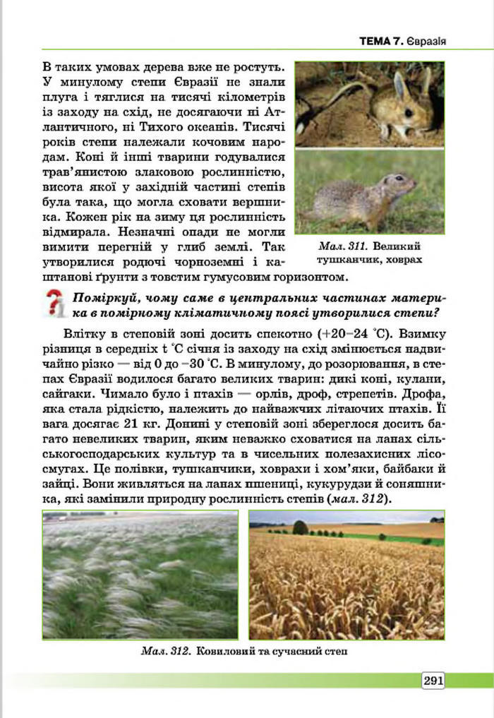Підручник Географія 7 клас Масляк 2015
