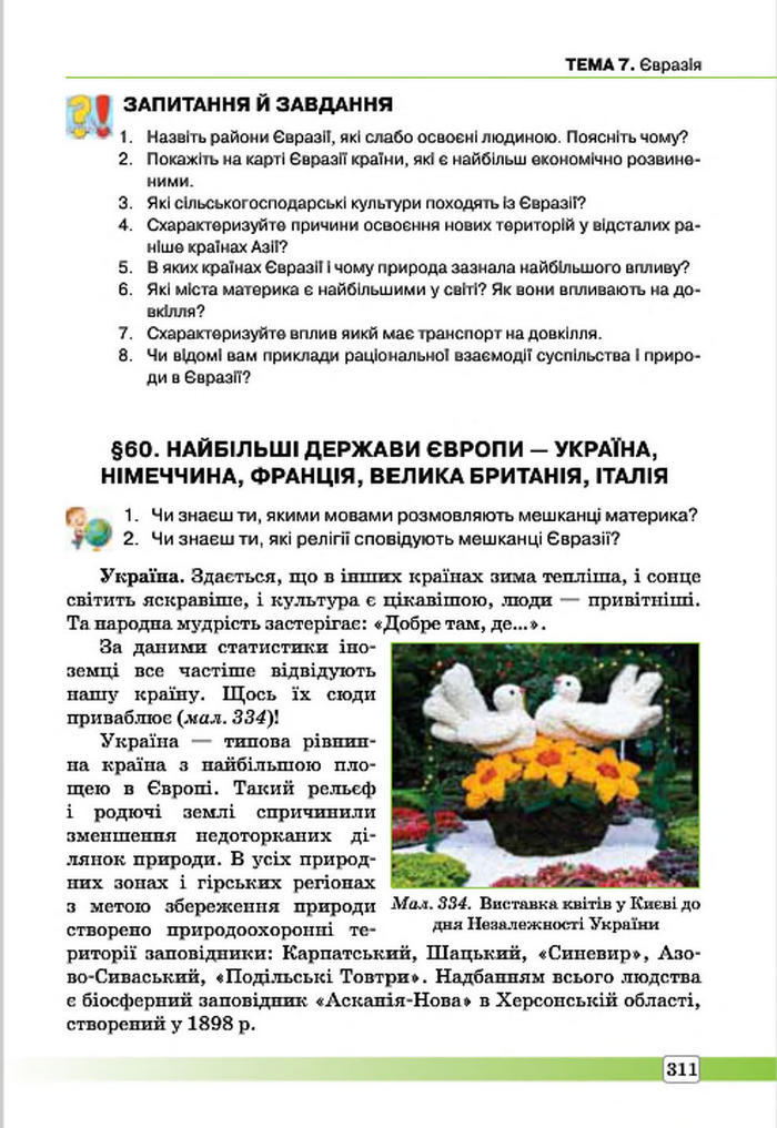 Підручник Географія 7 клас Масляк 2015