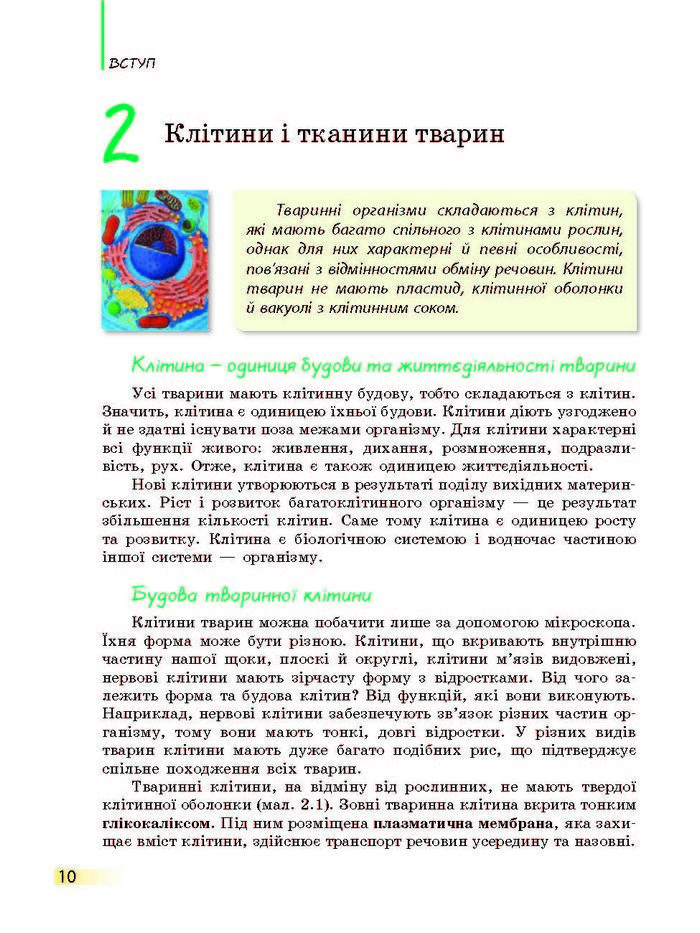 Підручник Біологія 7 клас Запорожець 2015