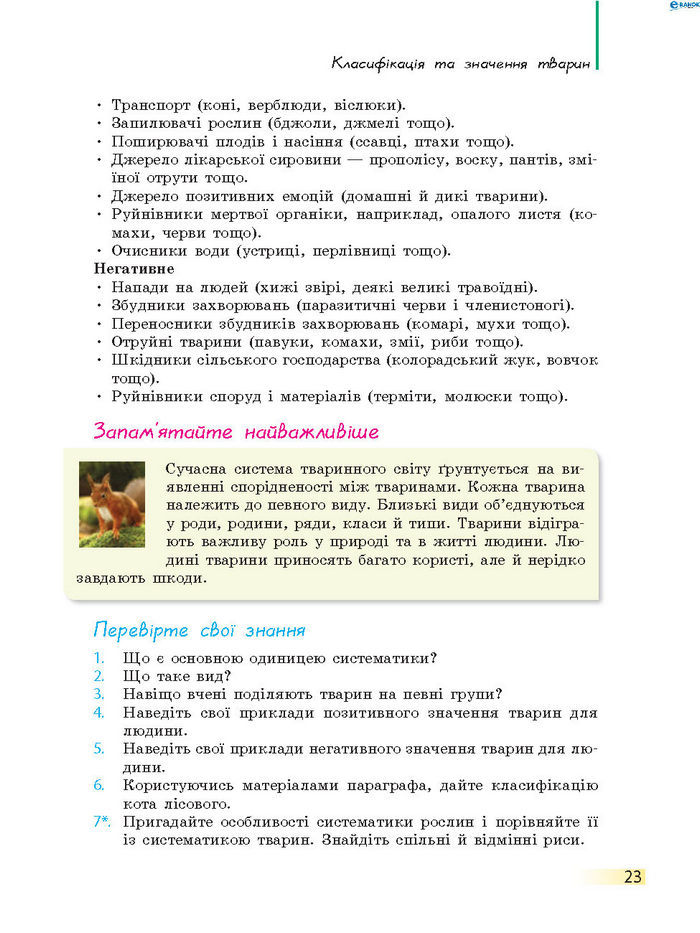 Підручник Біологія 7 клас Запорожець 2015