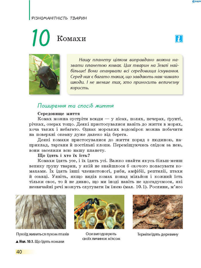 Підручник Біологія 7 клас Запорожець 2015