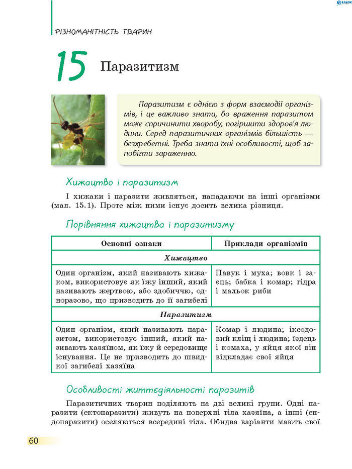 Підручник Біологія 7 клас Запорожець 2015