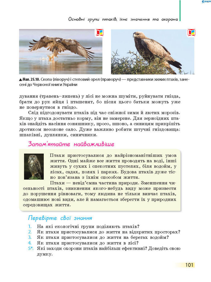 Підручник Біологія 7 клас Запорожець 2015
