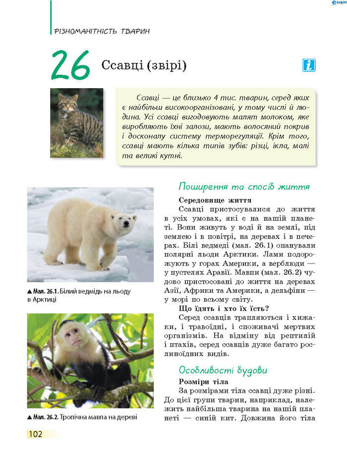 Підручник Біологія 7 клас Запорожець 2015