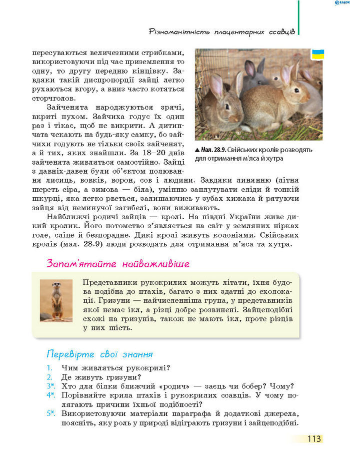Підручник Біологія 7 клас Запорожець 2015
