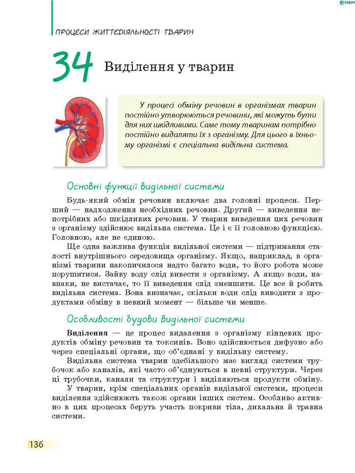 Підручник Біологія 7 клас Запорожець 2015