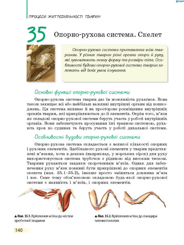 Підручник Біологія 7 клас Запорожець 2015