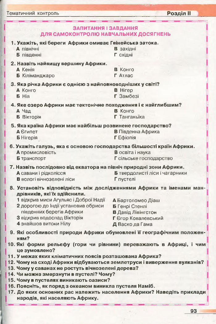 Підручник Географія 7 клас Бойко 2015
