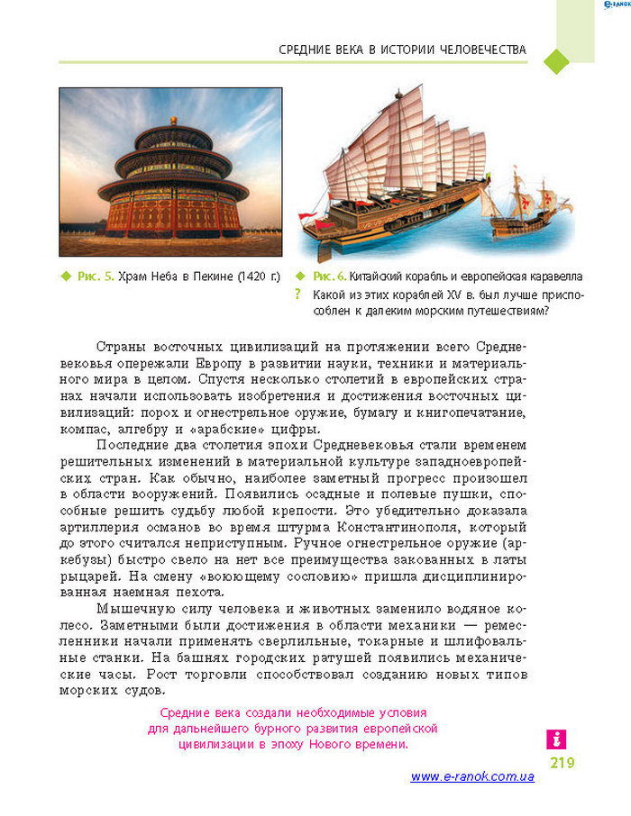 Всемирная история 7 класс Дьячков (Рус.)
