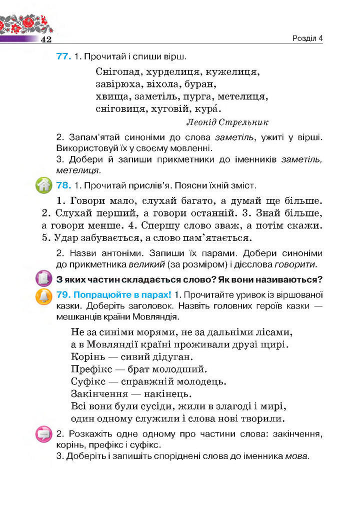 Підручник Українська мова 4 клас Вашуленко 2015