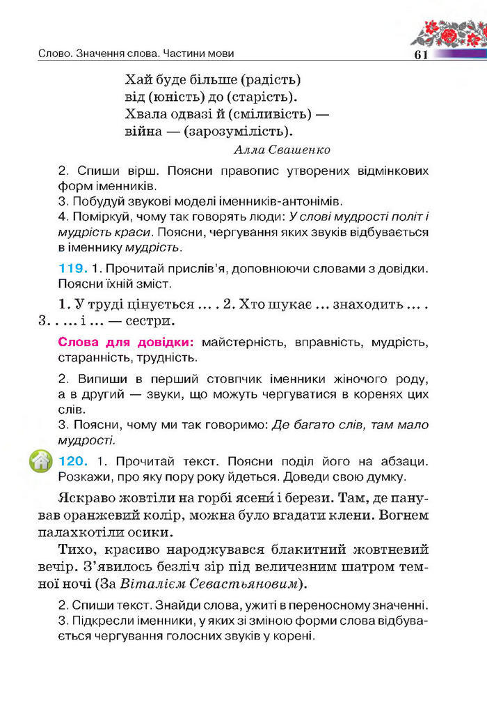 Підручник Українська мова 4 клас Вашуленко 2015