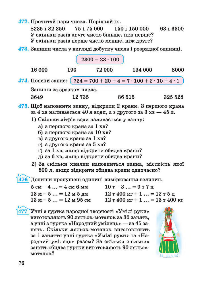 Підручник Математика 4 клас Заїка 2015