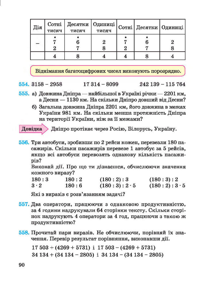 Підручник Математика 4 клас Заїка 2015