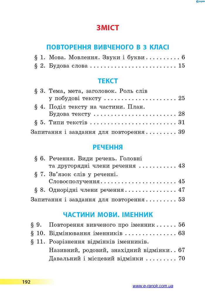 Підручник Українська мова 4 клас Коваленко 2015