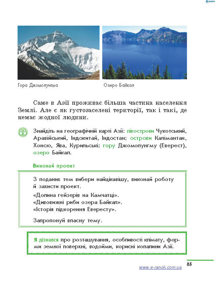 Підручник Природознавство 4 клас Тагліна 2015