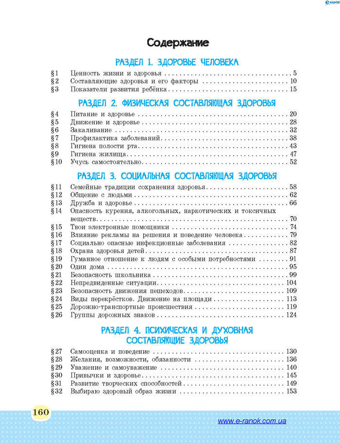 Основы здоровья 4 класс Бойченко (Рус.)
