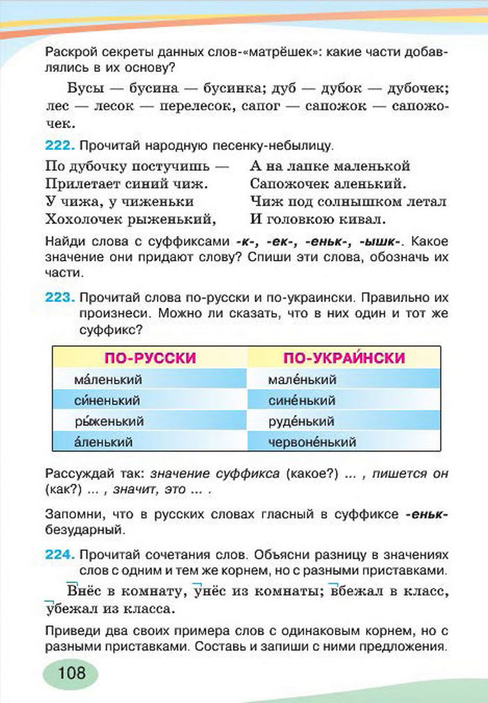 Русский язык 4 класс Лапшина