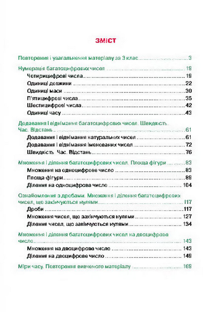 Математика 4 клас Будна