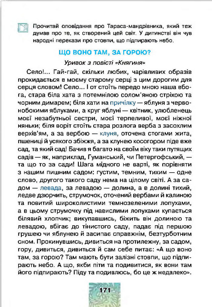 Літературне читання 4 клас Чумарна