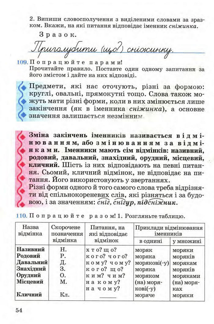 Рідна мова 4 клас Вашуленко. Частина 1