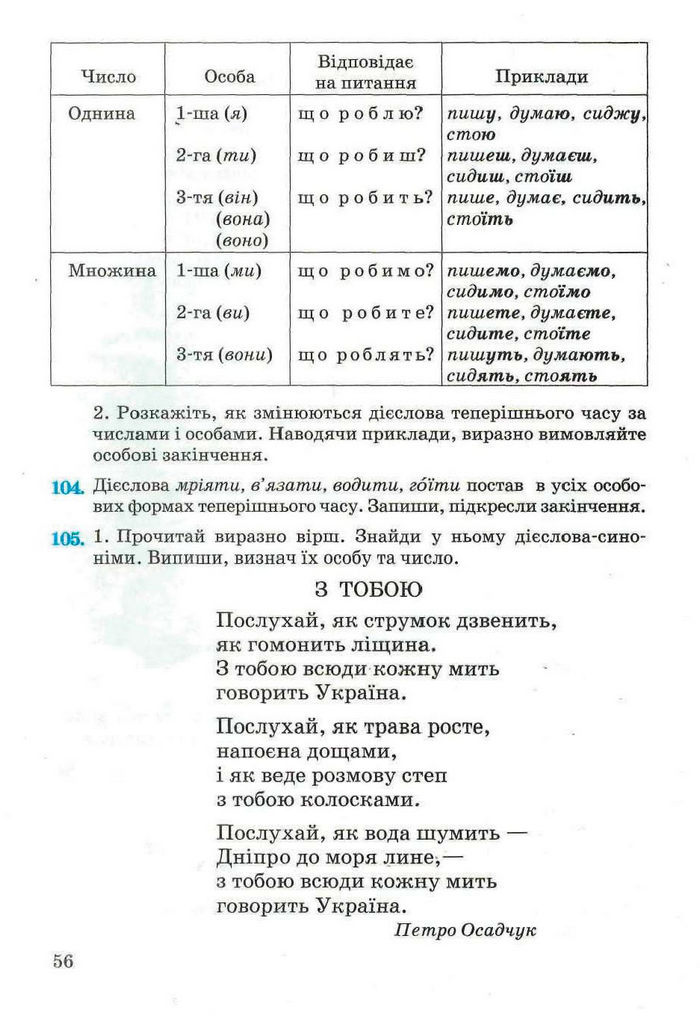 Рідна мова 4 клас Вашуленко. Частина 2 