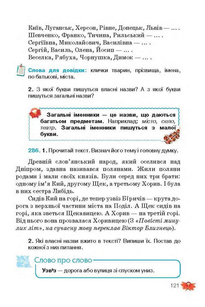 Підручник Українська мова 3 клас Вашуленко