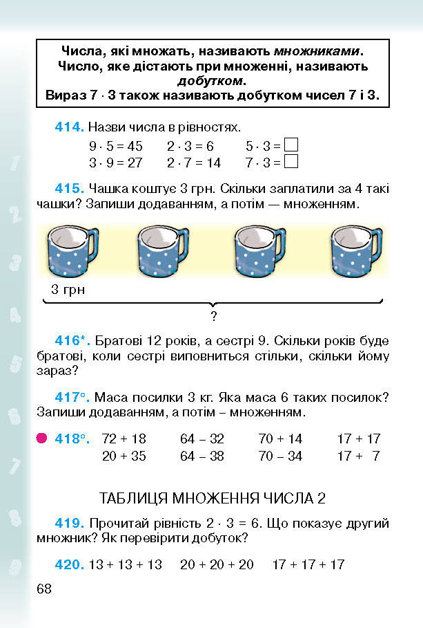 Підручник Математика 2 клас Богданович (Укр.)