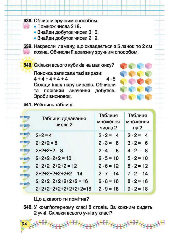 Підручник Математика 2 клас Рівкінд
